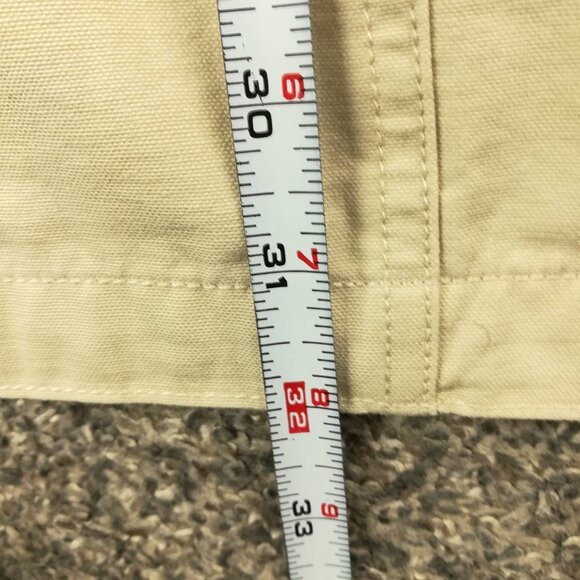 VTG LL Bean Jacket Canvas Chore Barn Corduroy Collar Flannel Lined Mens Large - Picture 13 of 13